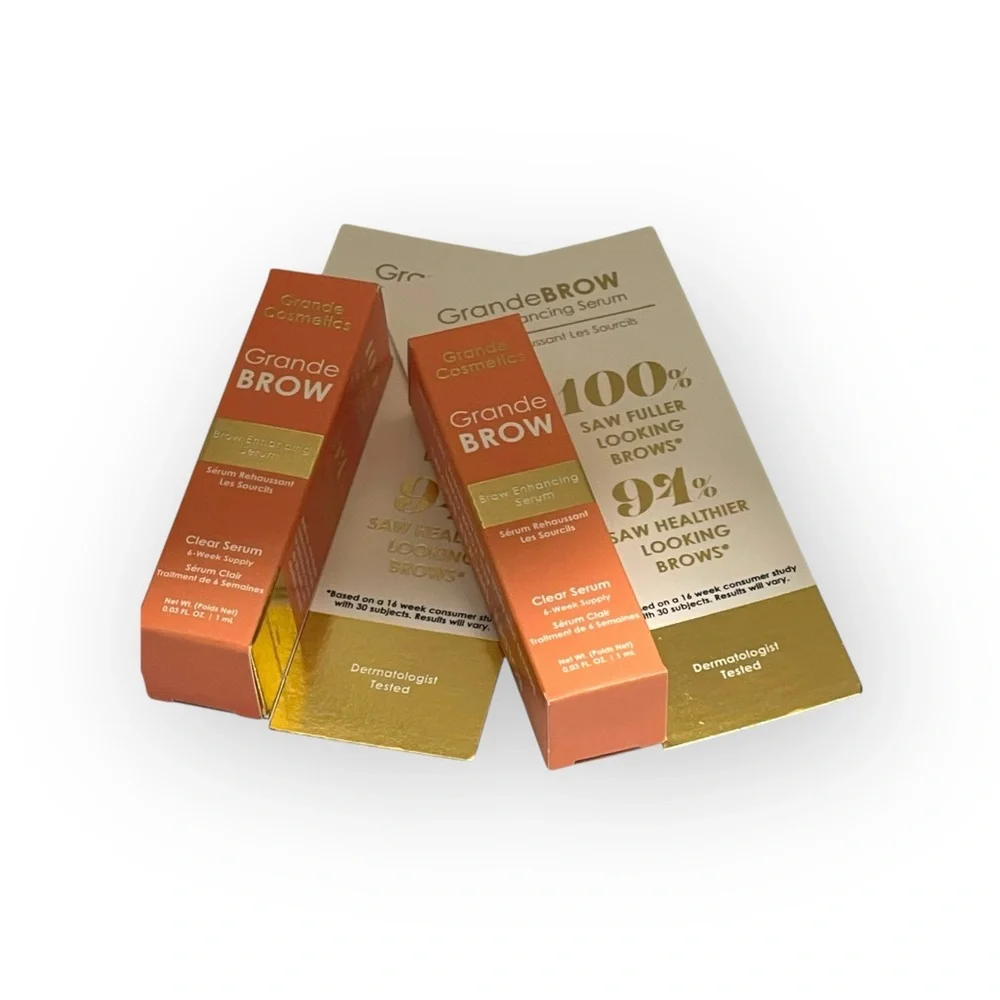 new GrandeBrow ✽ 2 Pack Brow Thickening Serum ✽ 12 Week Supply ✽ Tik Tok Trend